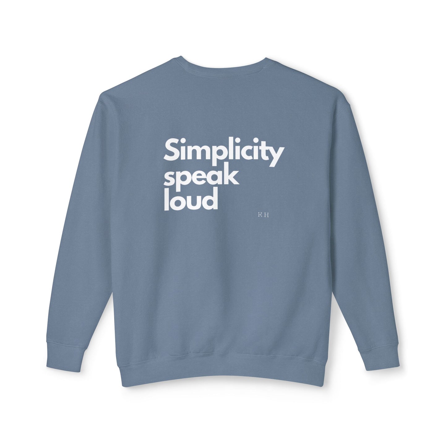 Unisex Lightweight Crewneck Sweatshirt - Simplicity Speaks Volume - Perfect for Everyday Comfort
