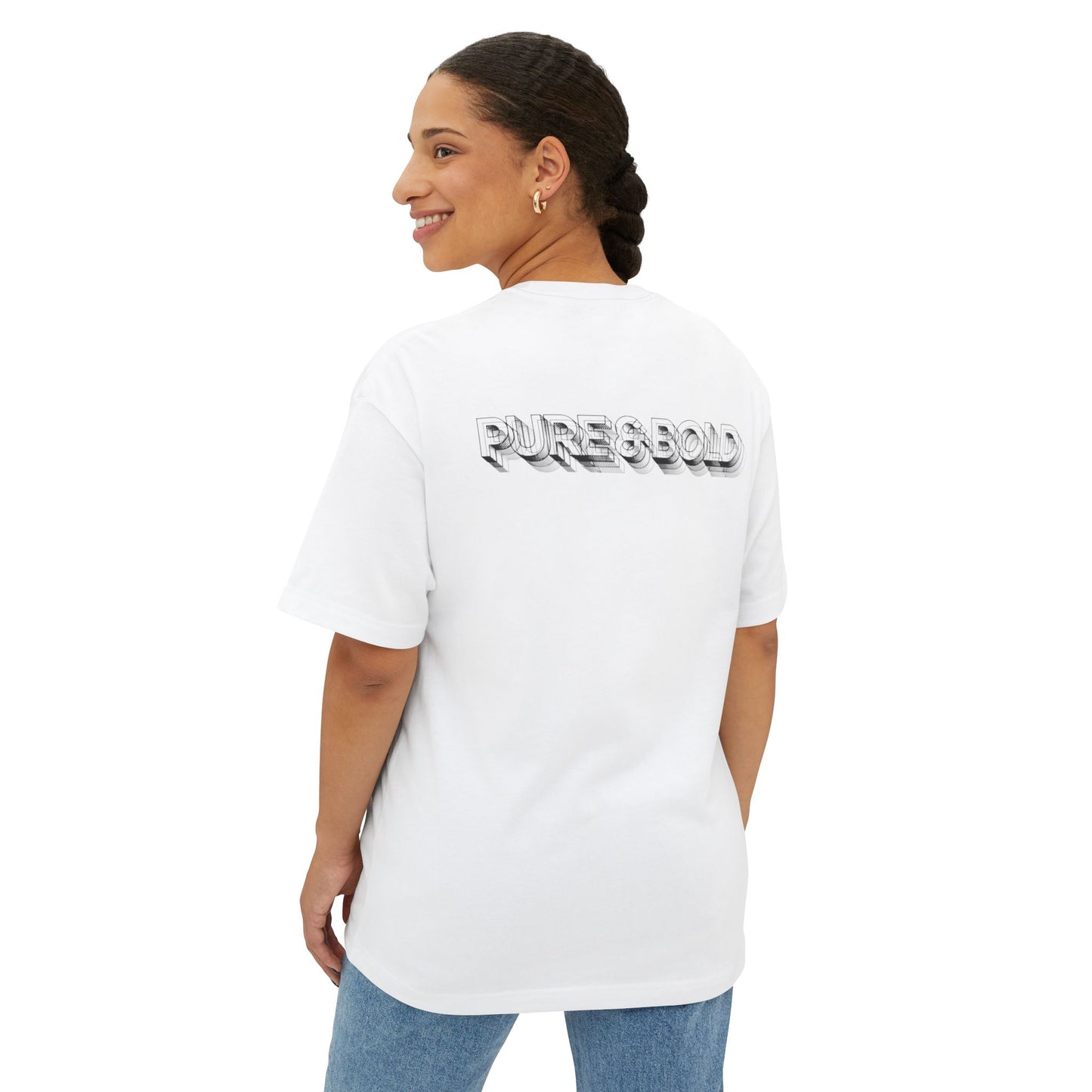 Unisex Pure & Bold Oversized Boxy Tee - Casual Comfort for Every Occasion