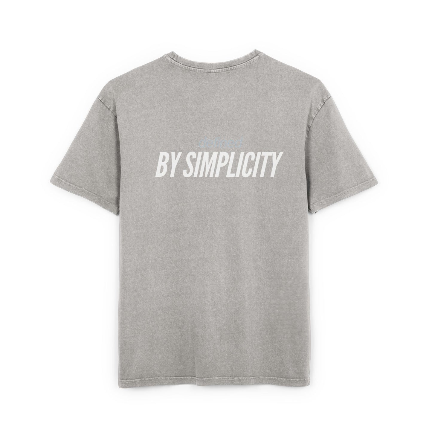 Men's Acid Washed Oversized Tee - Defined by Simplicity, Casual Streetwear
