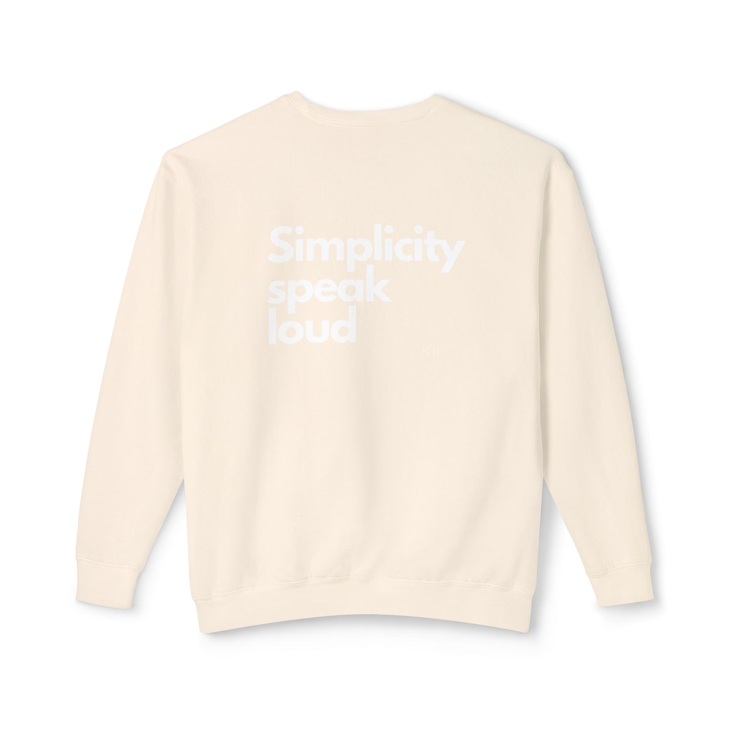 Unisex Lightweight Crewneck Sweatshirt - Simplicity Speaks Volume - Perfect for Everyday Comfort
