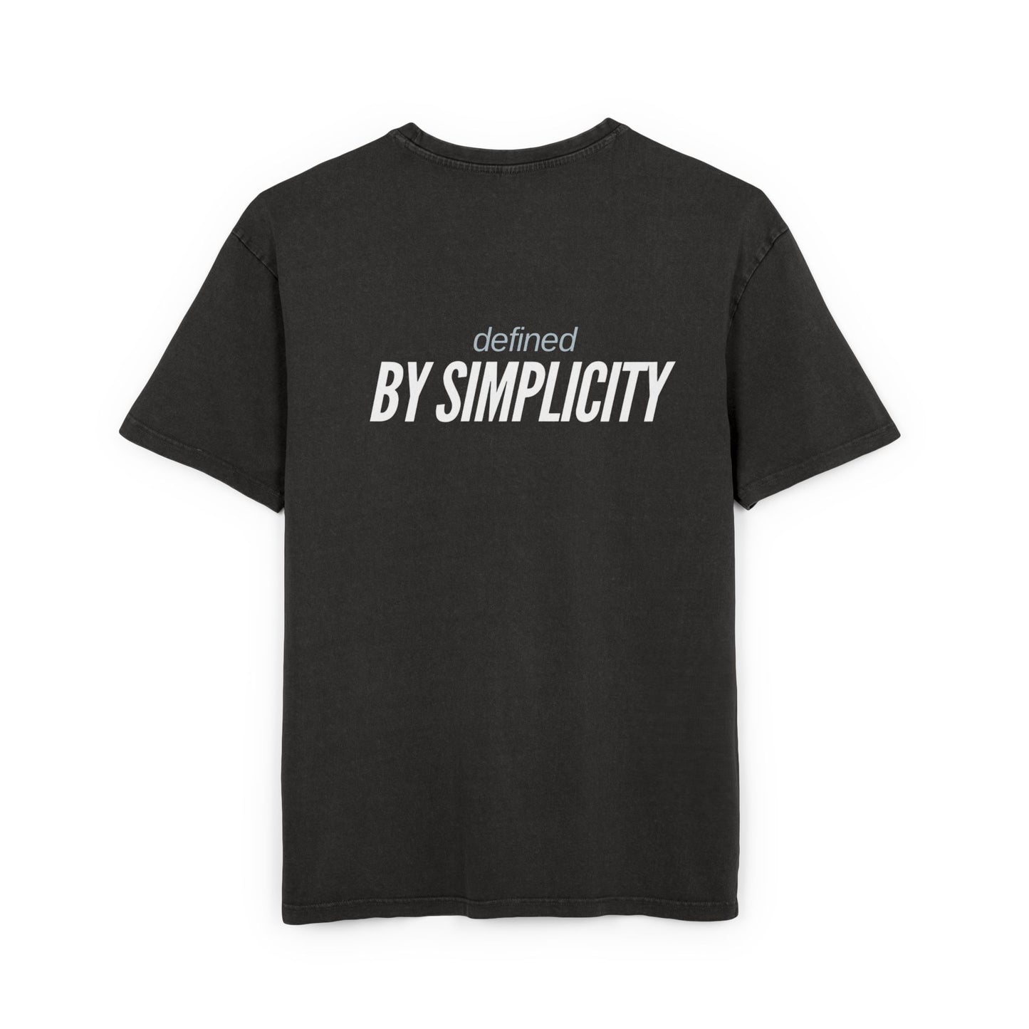 Men's Acid Washed Oversized Tee - Defined by Simplicity, Casual Streetwear