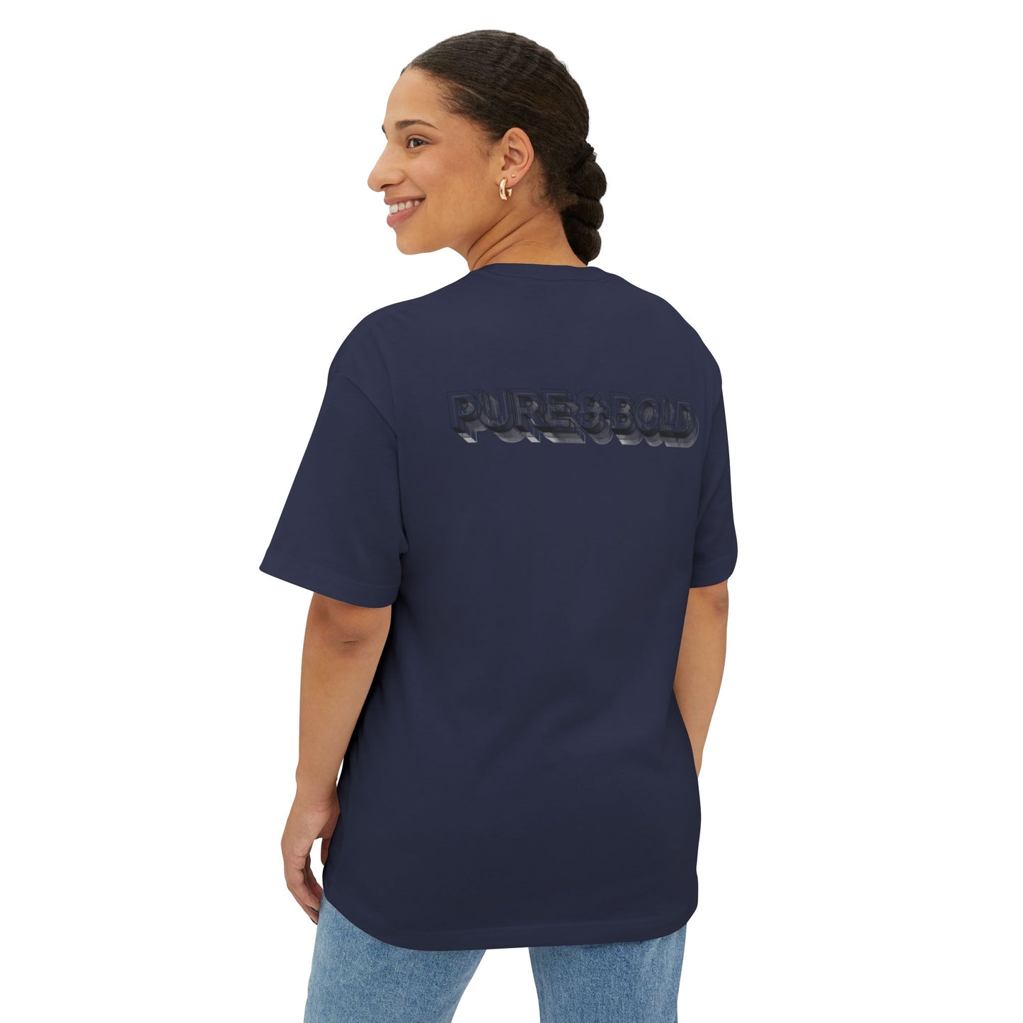 Unisex Pure & Bold Oversized Boxy Tee - Casual Comfort for Every Occasion