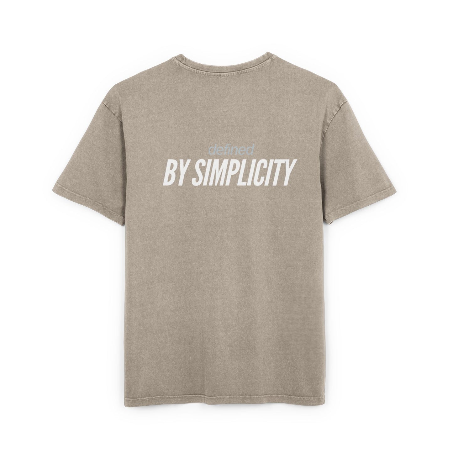 Men's Acid Washed Oversized Tee - Defined by Simplicity, Casual Streetwear