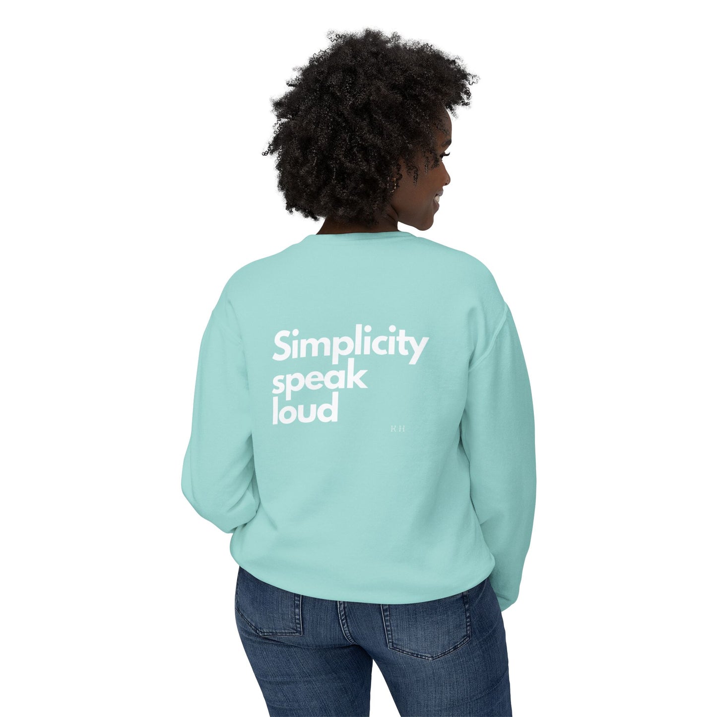 Unisex Lightweight Crewneck Sweatshirt - Simplicity Speaks Volume - Perfect for Everyday Comfort
