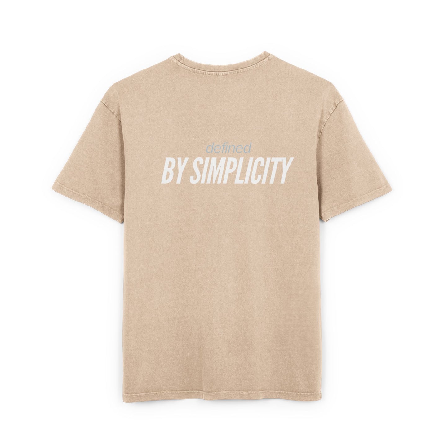Men's Acid Washed Oversized Tee - Defined by Simplicity, Casual Streetwear