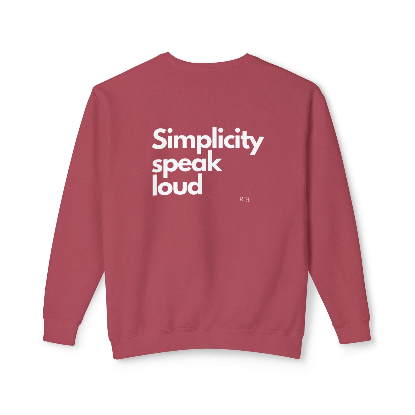 Unisex Lightweight Crewneck Sweatshirt - Simplicity Speaks Volume - Perfect for Everyday Comfort