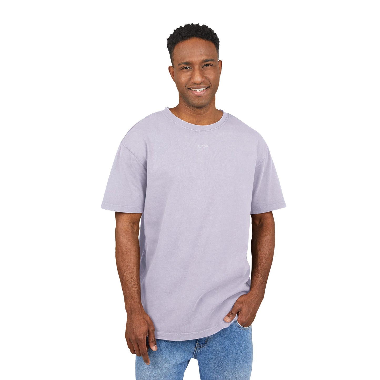 Men's Acid Washed Oversized Tee - Defined by Simplicity, Casual Streetwear