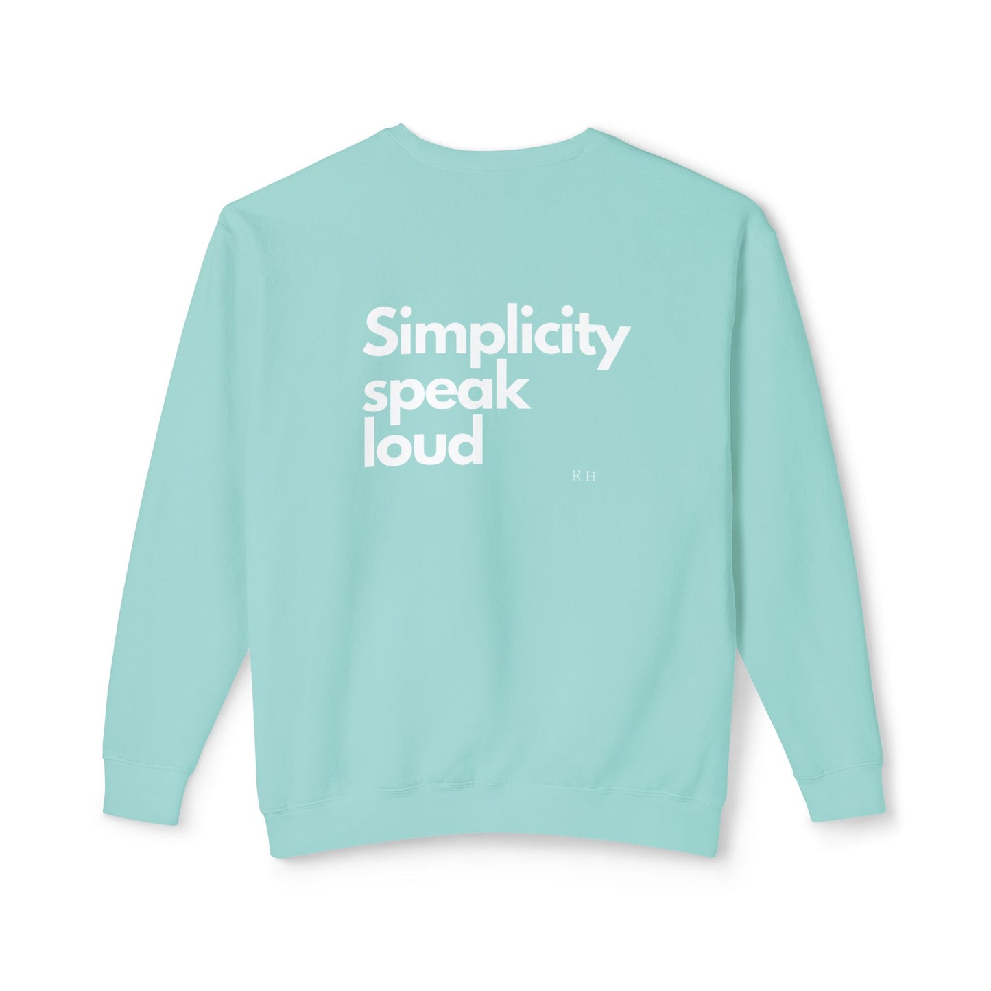 Unisex Lightweight Crewneck Sweatshirt - Simplicity Speaks Volume - Perfect for Everyday Comfort