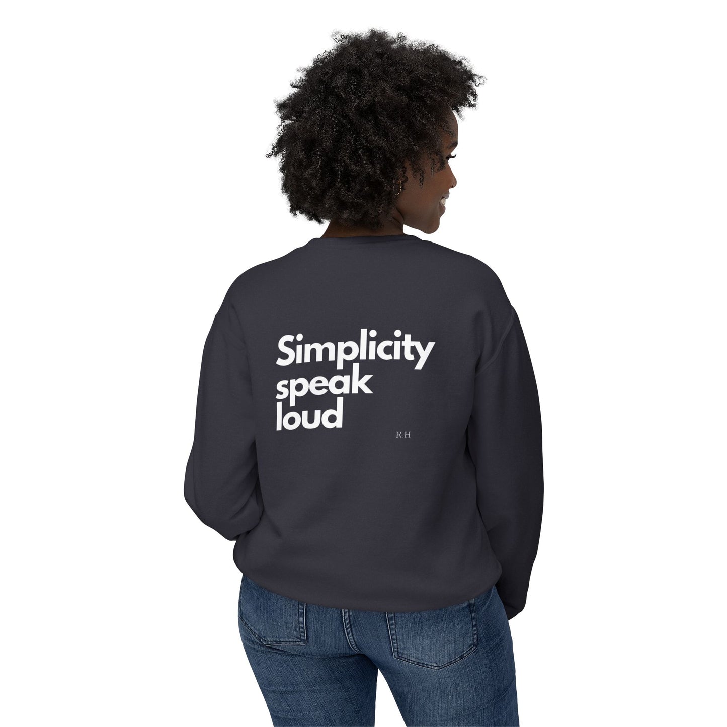 Unisex Lightweight Crewneck Sweatshirt - Simplicity Speaks Volume - Perfect for Everyday Comfort