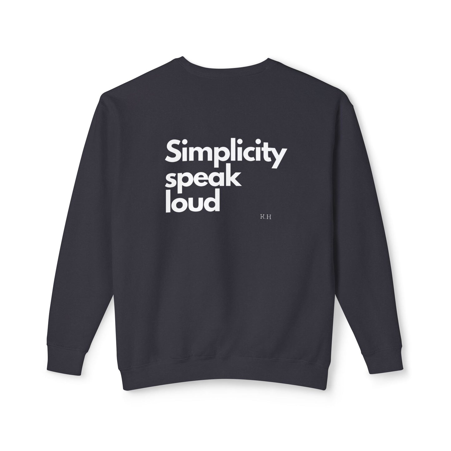 Unisex Lightweight Crewneck Sweatshirt - Simplicity Speaks Volume - Perfect for Everyday Comfort