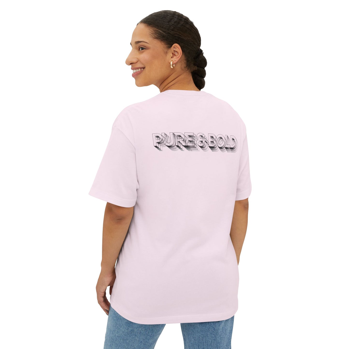 Unisex Pure & Bold Oversized Boxy Tee - Casual Comfort for Every Occasion