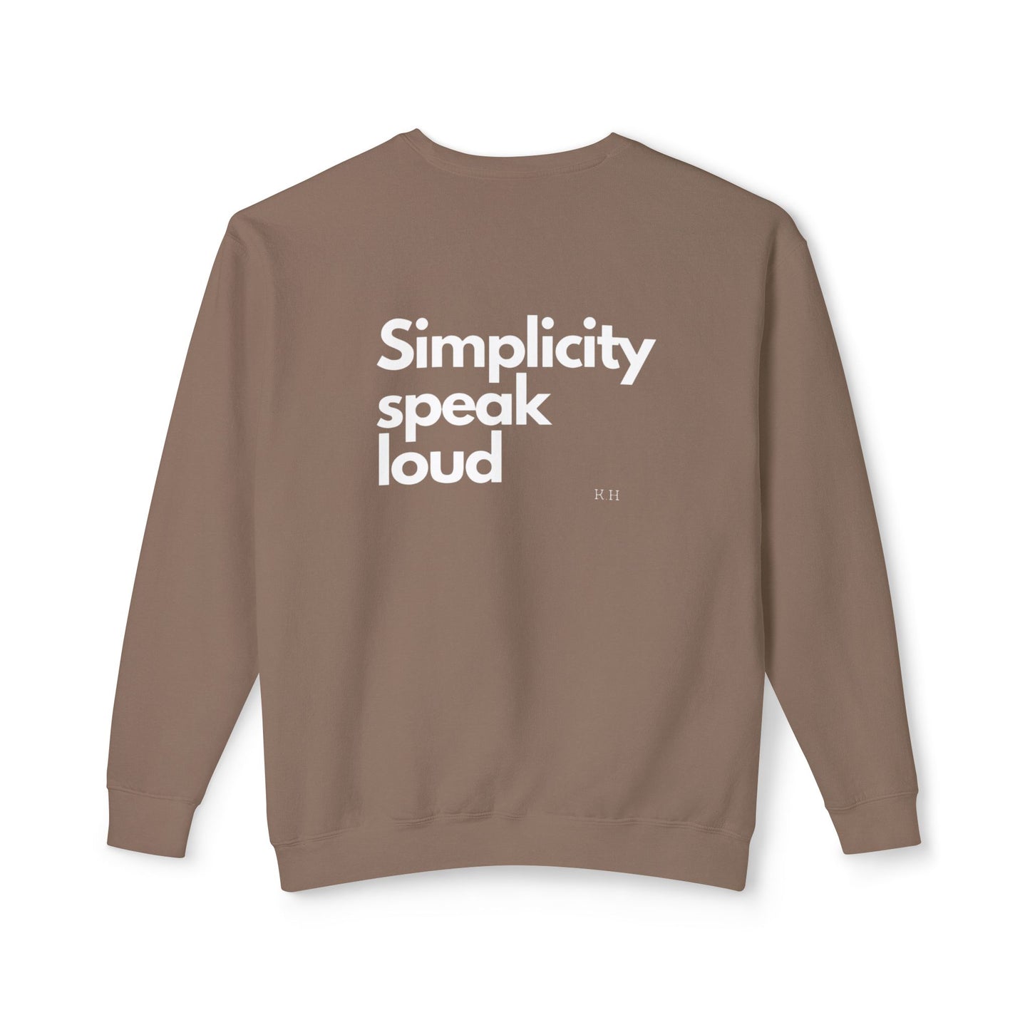 Unisex Lightweight Crewneck Sweatshirt - Simplicity Speaks Volume - Perfect for Everyday Comfort